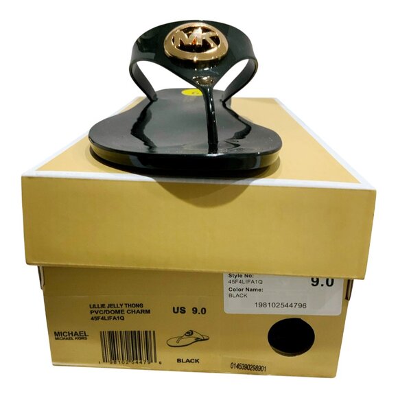 NWT MICHAEL KORS LILLIE JELLY WOMEN'S THONG SANDALS FLIP FLOPS SIZE 7 8 9 10 11 - Picture 7 of 8